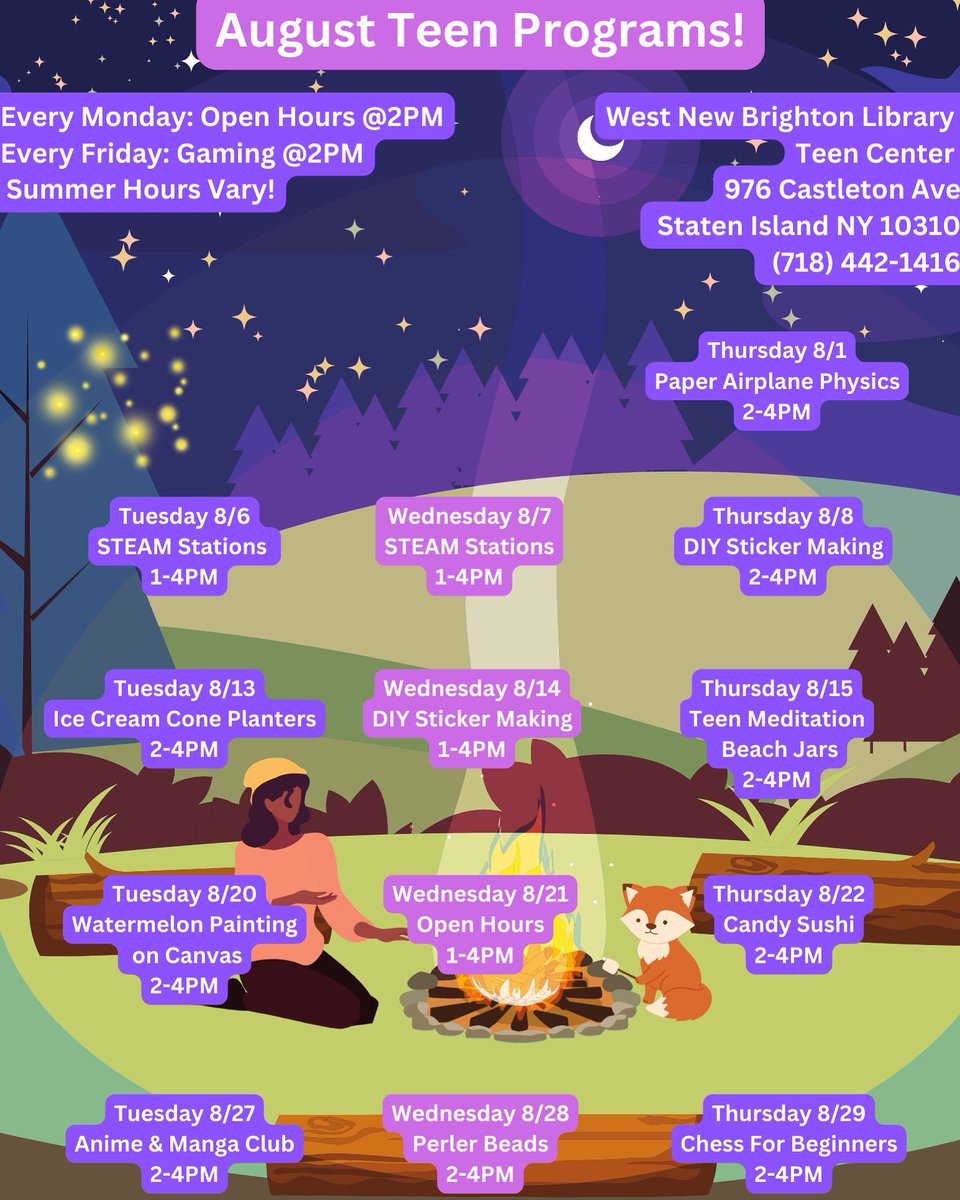 Teens!  Join us this month!