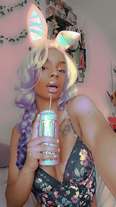 Sipping sweetness and exuding power, as only this alt ebony goddess can  nsfwtwt findom femdom content