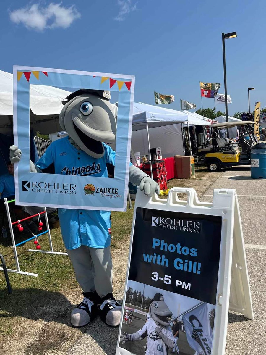 Gill_Chinook's tweet image. Great time yesterday at the Ozaukee County Fair! Thank you to my friends at Kohler Credit Union for having me.