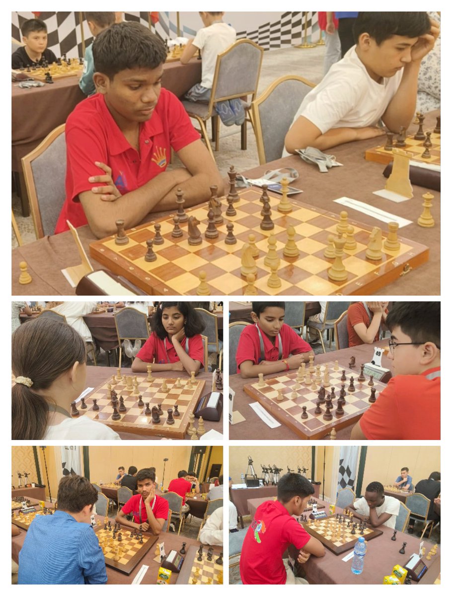 DrJabbu's tweet photo. Checkmate! TSWREIS(Telangana-India) Chess Players Take on the World schools chese championship in Tashkent, Uzbekistan https://t.co/WYhRGblXLM