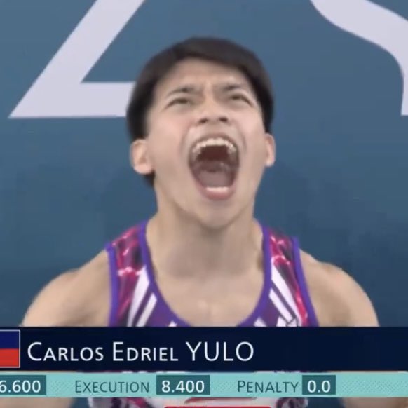 ulybog's tweet photo. Philippines’ recent Gold Medal courtesy of Yulo is giving me this vibe https://t.co/J9aSmrleAn