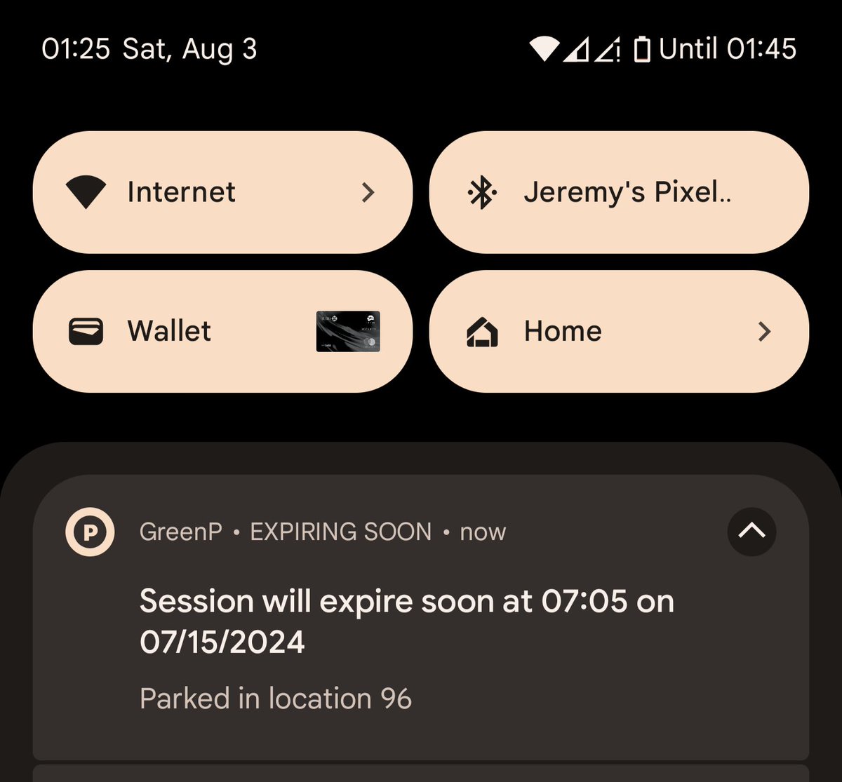 JPTN's tweet photo. @GreenPParking needs to fix their app. Beyond the sluggish responsiveness, it's sending notifications for parking sessions from weeks ago.

Another nice to have: submitting parking infractions along with photo evidence. https://t.co/aevbk3pcgp