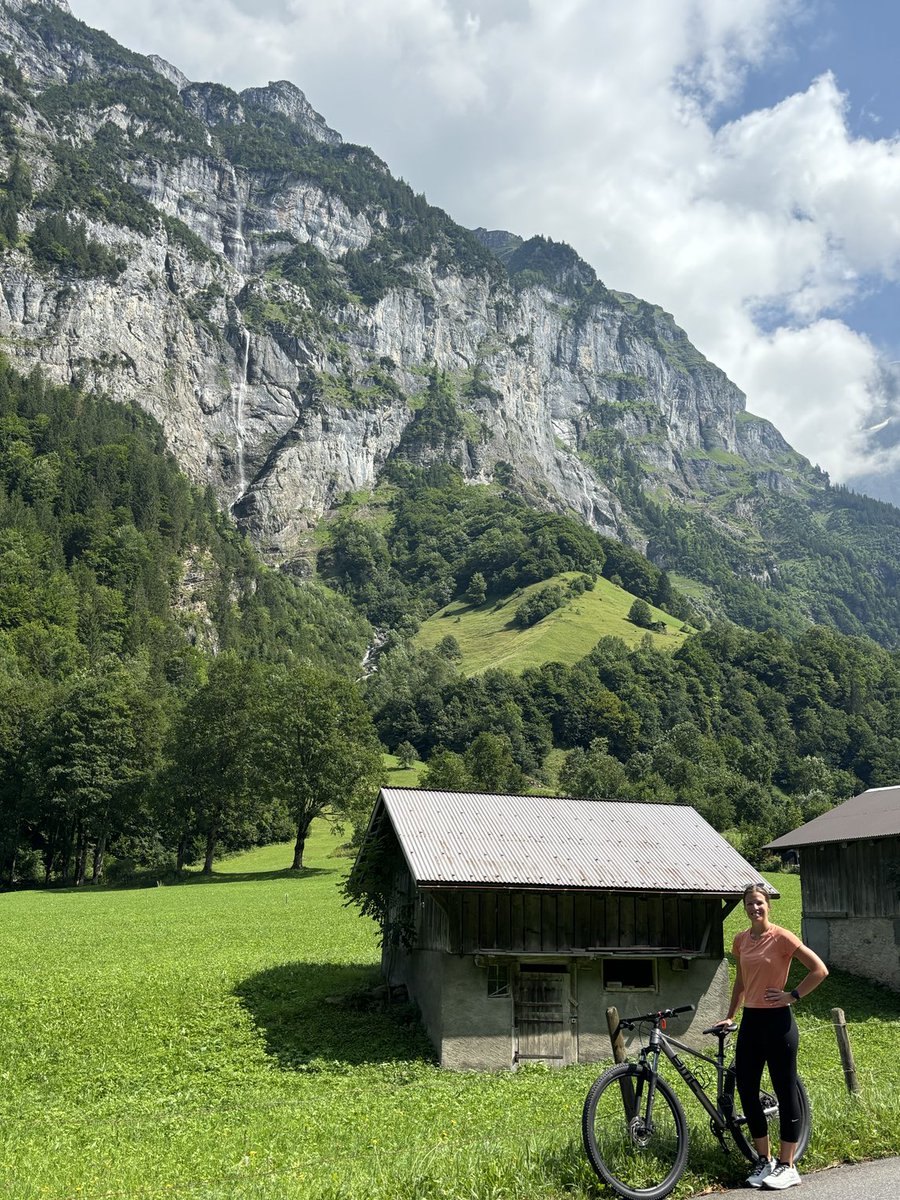 lgrimoskas's tweet photo. Perfect day for a bike ride with ⁦@KGrimoskas⁩ ⁦@5GrimoskasADM⁩ through Lauterbrunnen valley #ourswissadventure https://t.co/lVzMLx6TEv