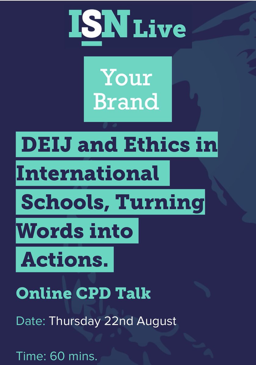 KDSLGlobal and AIELOC (@globalkdsl) on Twitter photo Join <a href="/I_S_Network/">The International Schools Network - ISN</a> for this session on 22 August featuring speakers who are members of AIELOC <a href="/RyanPersaud23/">Ryan Persaud, EdD Candidate</a> @Juan_Sheblak <a href="/JoelJrLLABAN/">Joel Jr Llaban</a> Abena Baiden
pages.isn.education/deij-event Join <a href="/I_S_Network/">The International Schools Network - ISN</a> for this session on 22 August featuring speakers who are members of AIELOC <a href="/RyanPersaud23/">Ryan Persaud, EdD Candidate</a> @Juan_Sheblak <a href="/JoelJrLLABAN/">Joel Jr Llaban</a> Abena Baiden
pages.isn.education/deij-event