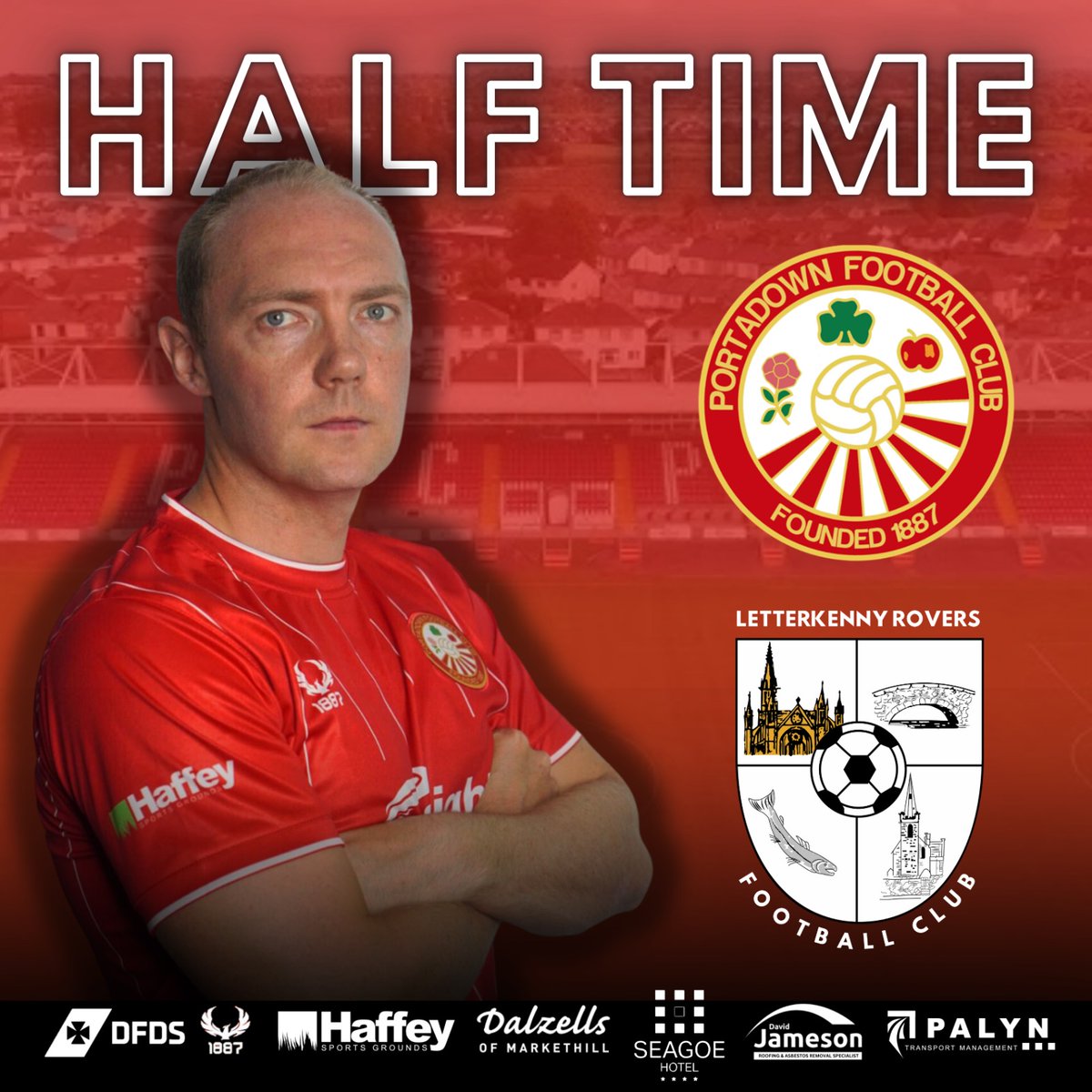 Portadown 1 (Mayse 2')

Letterkenny Rovers 1 (Banda 31')
