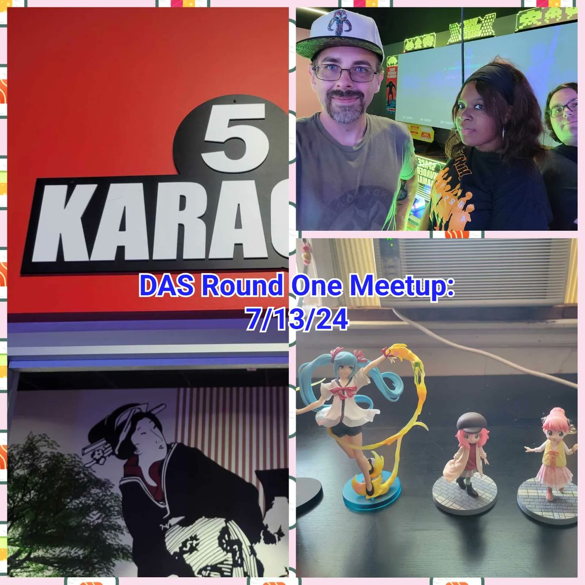 Thanks to everyone who attended our two latest meet-ups: Christiana Mall on 7/27 and Round One on 7/13/24, great times! More events coming soon ^-^ 
#newarkde #animeclub #delawareanimesociety #delaware #delawareanime #animeclub #delawareanimesociety #videogames #roundone #arcade