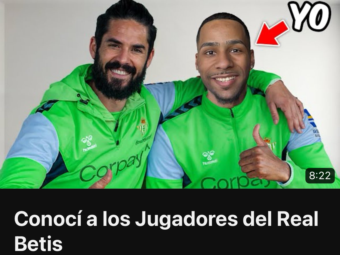 YA EN YOUTUBE 💚🤍
Conocí a los Jugadores del Real Betis
youtu.be/t57zYx6h-KM