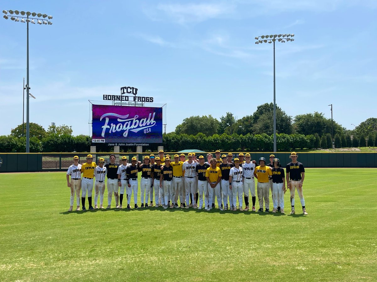BPA Baseball (@bpatravelball) on Twitter photo Wrapping up this leg of the #BPACollegeTour with another elite program! 🐸
Thanks for having us out, <a href="/TCU_Baseball/">TCU Baseball</a> ! 🔥
#BPAWay
#EvoArmy Wrapping up this leg of the #BPACollegeTour with another elite program! 🐸
Thanks for having us out, <a href="/TCU_Baseball/">TCU Baseball</a> ! 🔥
#BPAWay
#EvoArmy
