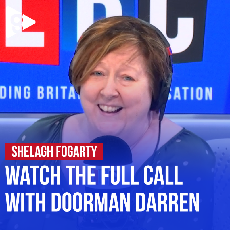 LBC's tweet photo. "I’ve just taken the BEST call of my entire career..."

@ShelaghFogarty's call with Darren yesterday was an instant classic. Watch the whole thing on @GlobalPlayer ⬇️