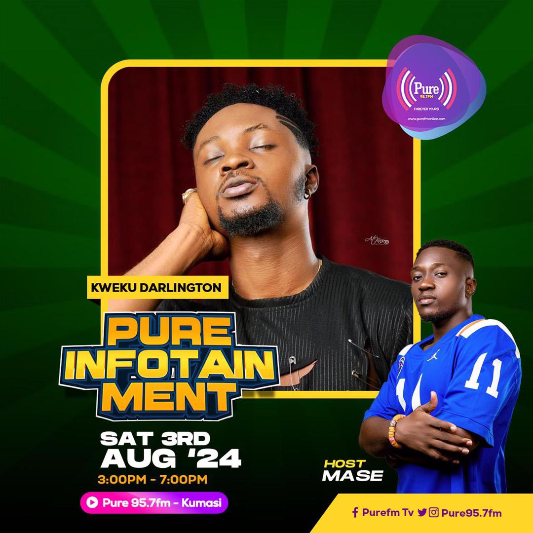 Masebillion1's tweet photo. Join the conversation with @KwekuDarlingGH as he shares his musical insights and inspirations on #PureInfotainment https://t.co/bajQcRavTQ
