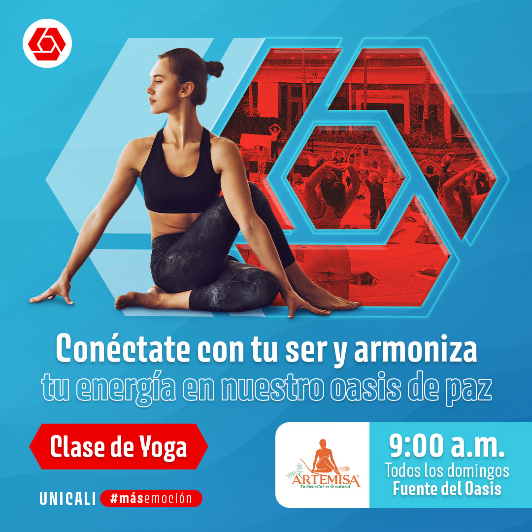cali_unicentro's tweet photo. 🧘Es momento de recargar energías y encontrar tu equilibrio. Vive la experiencia del yoga cada domingo en Unicentro Cali. 🌿🍃

#MásEmoción #UnicentroCali #AquíEmpiezaTodo https://t.co/qd28x96NyA