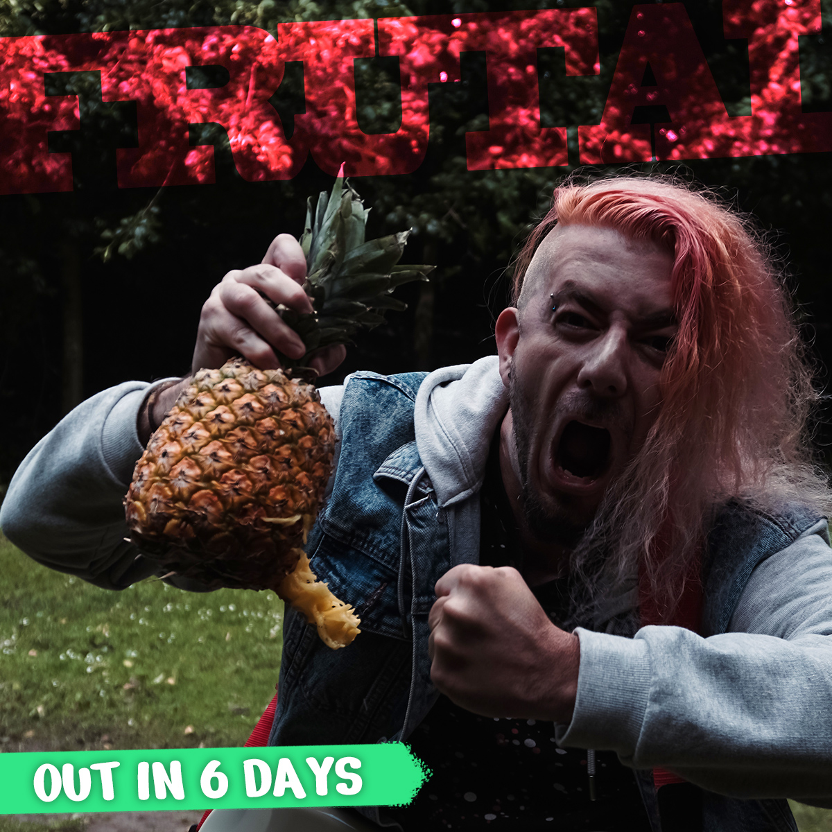 6 days until FRUTAL comes out... Super excited to hear your feedback! (Only 2 pineapples were harmed in the process) #music