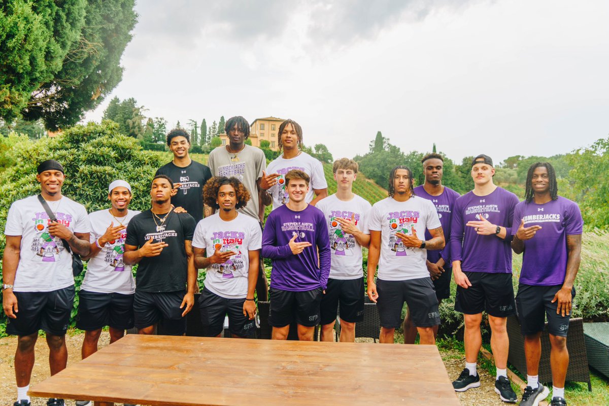 SFA_MBB's tweet photo. The ‘Jacks are officially global 🇮🇹🪓
#AxeEm x #PressU https://t.co/SiHCdD2cNU