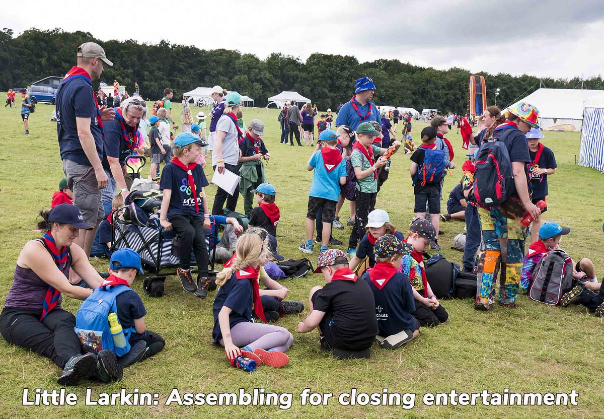 Scouts, Explorers &amp; Leaders have now waved goodbye to Duncombe Park at the end of a memorable week at <a href="/LarkinJamboree/">Larkin Jamboree</a>. Grateful thanks go to all the dedicated leadership teams of volunteers who have planned &amp; delivered this massive and highly successful event. <a href="/NYScouts/">North Yorkshire Scouts</a> <a href="/scouts/">Scouts</a>