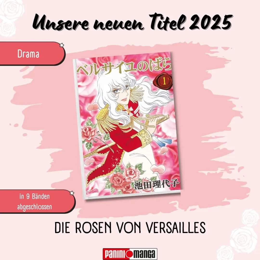 We get a new edition of Lady Oscar in Germany. So excited after so many years. I have the old Version in Black and of course I'm going to buy this one too
#ベルサイユのばら #bellbara