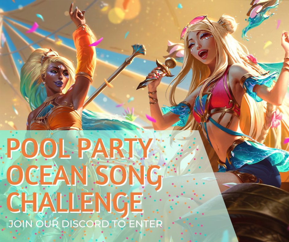 LOLGirlsDiscord's tweet photo. August Challenge is Live🌟

Win games playing Pool Party/Ocean Song Champions

Join our discord to participate

Prize: Basic nitro 🏆 https://t.co/9ygvmgFuwb