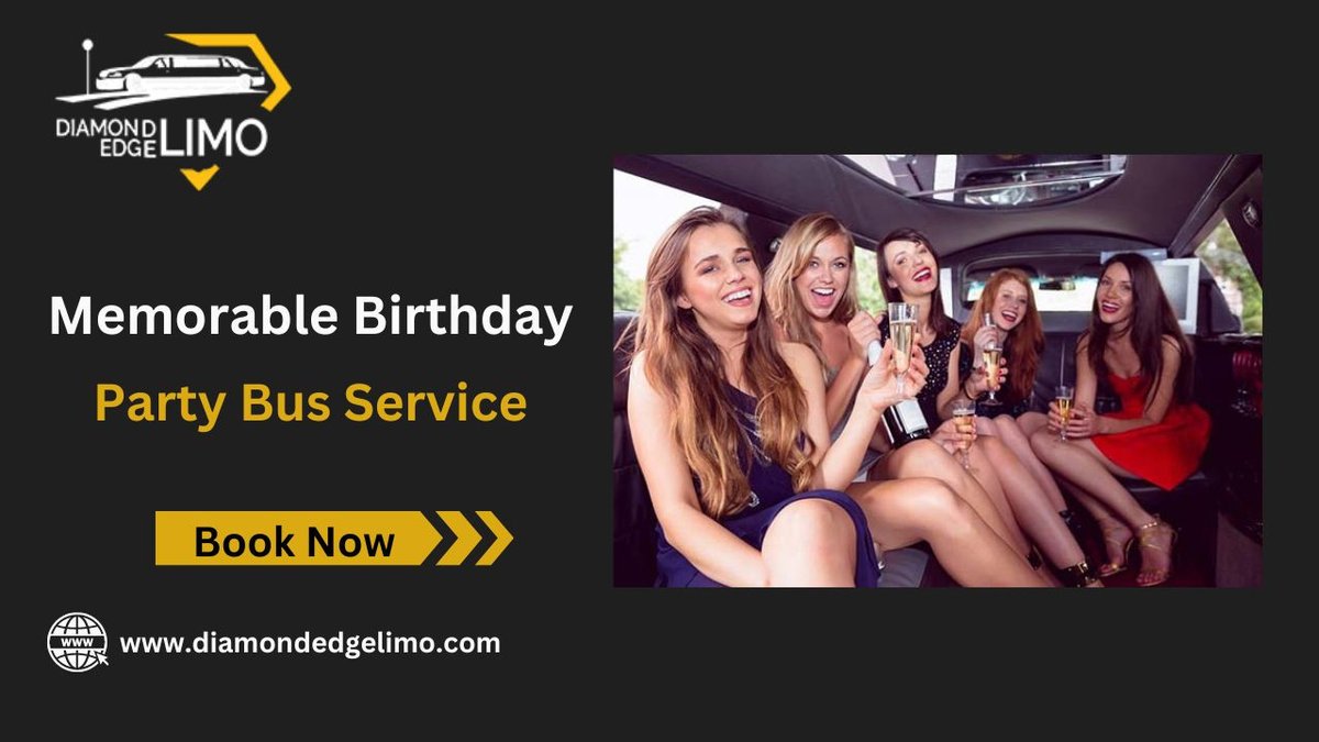EdgeLimo94682's tweet image. Turn your birthday into an adventure with our Party Bus Service! Perfect for a fun and stylish celebration on wheels. Book now and enjoy an unforgettable experience! #BirthdayPartyBus #PartyOnWheels #USAEvents