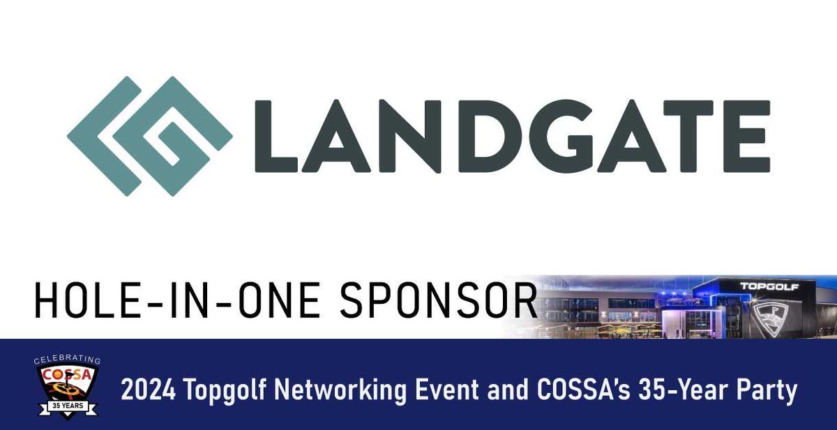 COSSA (@cosolarstorage) on Twitter photo We're excited to have <a href="/LandGateCorp/">LandApp by LandGate</a> RETURN as the Hole-In-One Sponsor for the Topgolf Networking Event! Not only are they giving attendees a shot at $10k, Colorado-based Landgate provides an online marketplace for commercial land. Meet their crew Aug. 22nd topgolf.cossa.co We're excited to have <a href="/LandGateCorp/">LandApp by LandGate</a> RETURN as the Hole-In-One Sponsor for the Topgolf Networking Event! Not only are they giving attendees a shot at $10k, Colorado-based Landgate provides an online marketplace for commercial land. Meet their crew Aug. 22nd topgolf.cossa.co