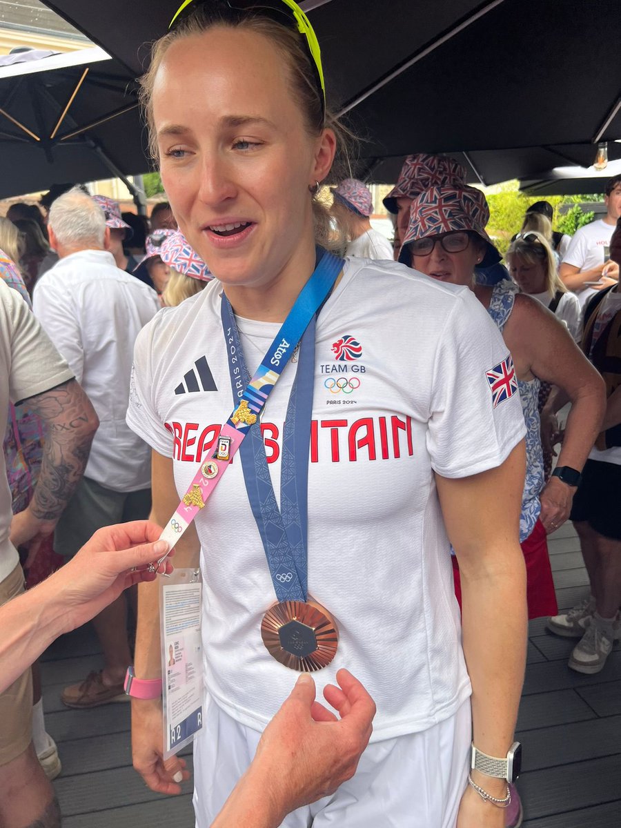 Congrats to HEIDI LONG and all your fellow crew members for your bronze medal in the women’s eight rowing - from all of us at your dad’s old rugby club.