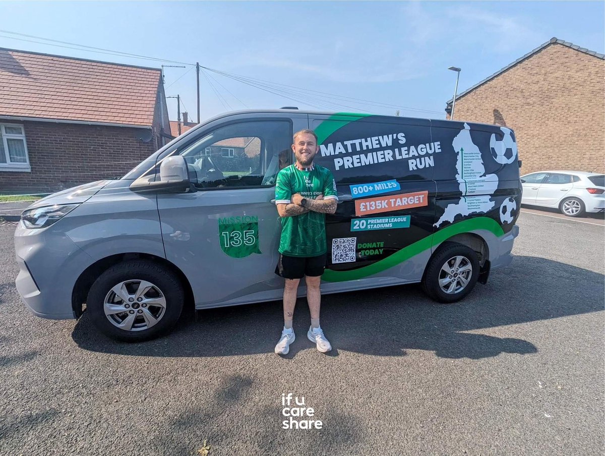 Please share, help save lives, and prevent suicide: bit.ly/IUCS_PL

The UK is in a bit of a state right now but there are incredible people like <a href="/matty_smith94/">Matthew Smith</a> who exist, so support him please 💚

The daft lad is running to EVERY PREMIER LEAGUE STADIUM