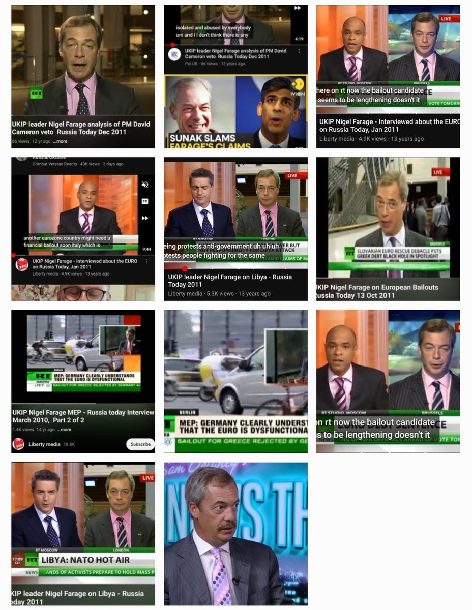 Farage was brought to public prominence by Russian TV.

He is the tool of a Russian influence operation, which has already delivered Putin the prize of Brexit, and is working to foment hate, violence, and division in the UK and elsewhere in the democratic world.

A patriot he is