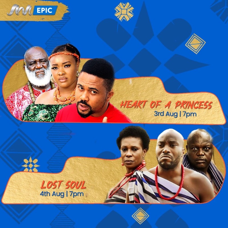 africamagictv's tweet photo. Your 7pm plans are sorted! This August, we're serving up a cinematic feast with all your favourite genres. Tune in to #AMEpic and catch all the drama, suspense and action.