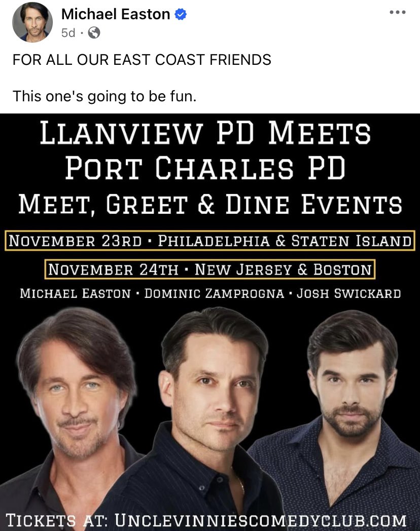 MEastonFans's tweet photo. From #MichaelEaston…

https://t.co/Q7JoVHXCDa https://t.co/vSHd6DMURj