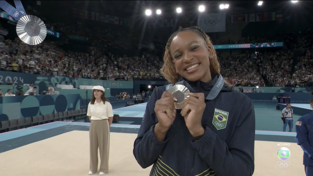 OlympicEsporte's tweet photo. VOCÊ É GIGANTE, REBECA ANDRADE!!
 🥈🥈🥈🥈🥈🥈🥈🥈🥈🥈🥈🥈

#TimeBrasil #Paris2024 #JogosOlímpicos #ArtisticGymnastics https://t.co/xm6Gh61TPx