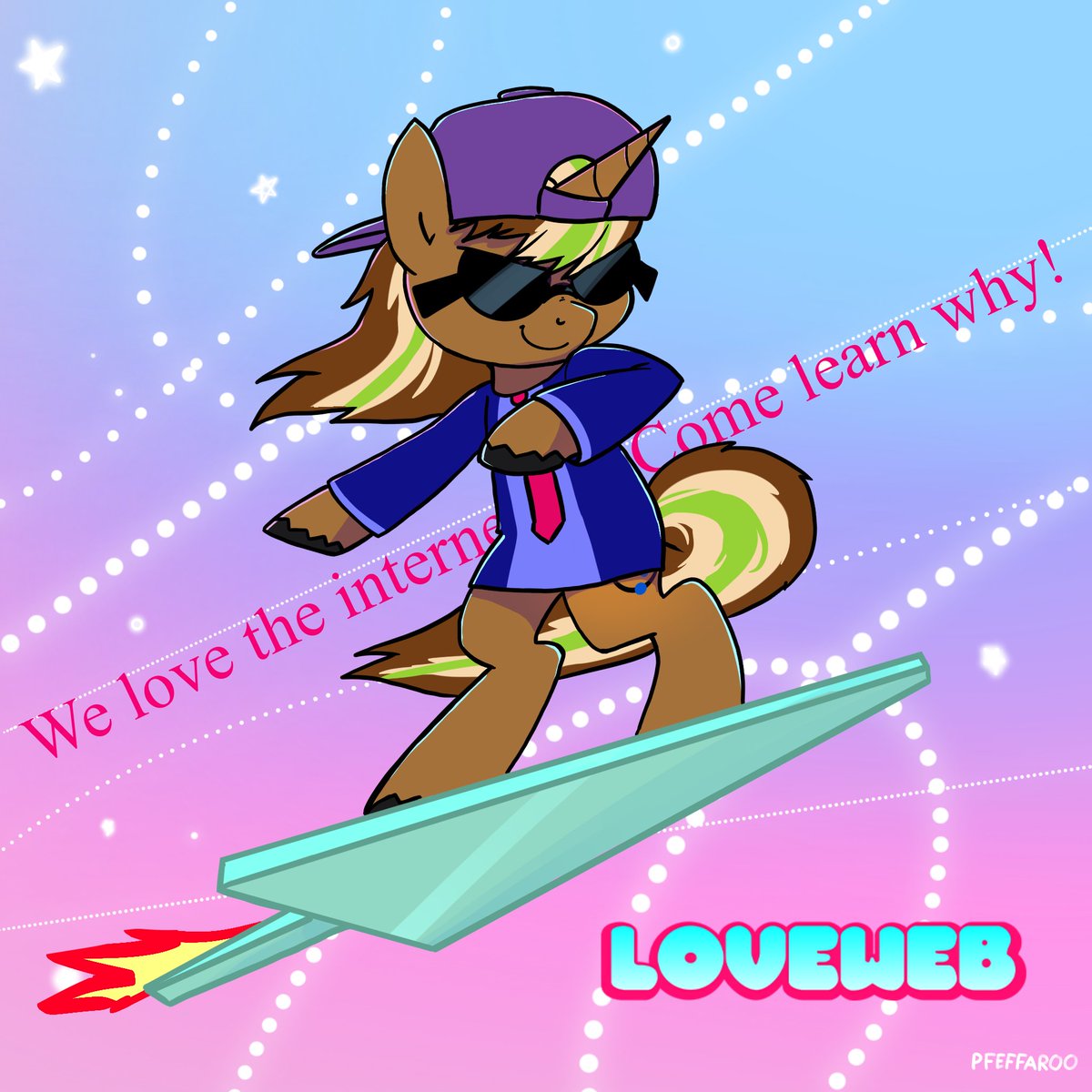 orangemanfrom1's tweet image. @Shadokwastaken Check out this awesome pic @pfeffaroo_art graciously drew for me. Featuring my ponysona Chiller Sway in the fashionable accessories of our beloved crew.

LOVEWEB - We love the internet. Come learn why!