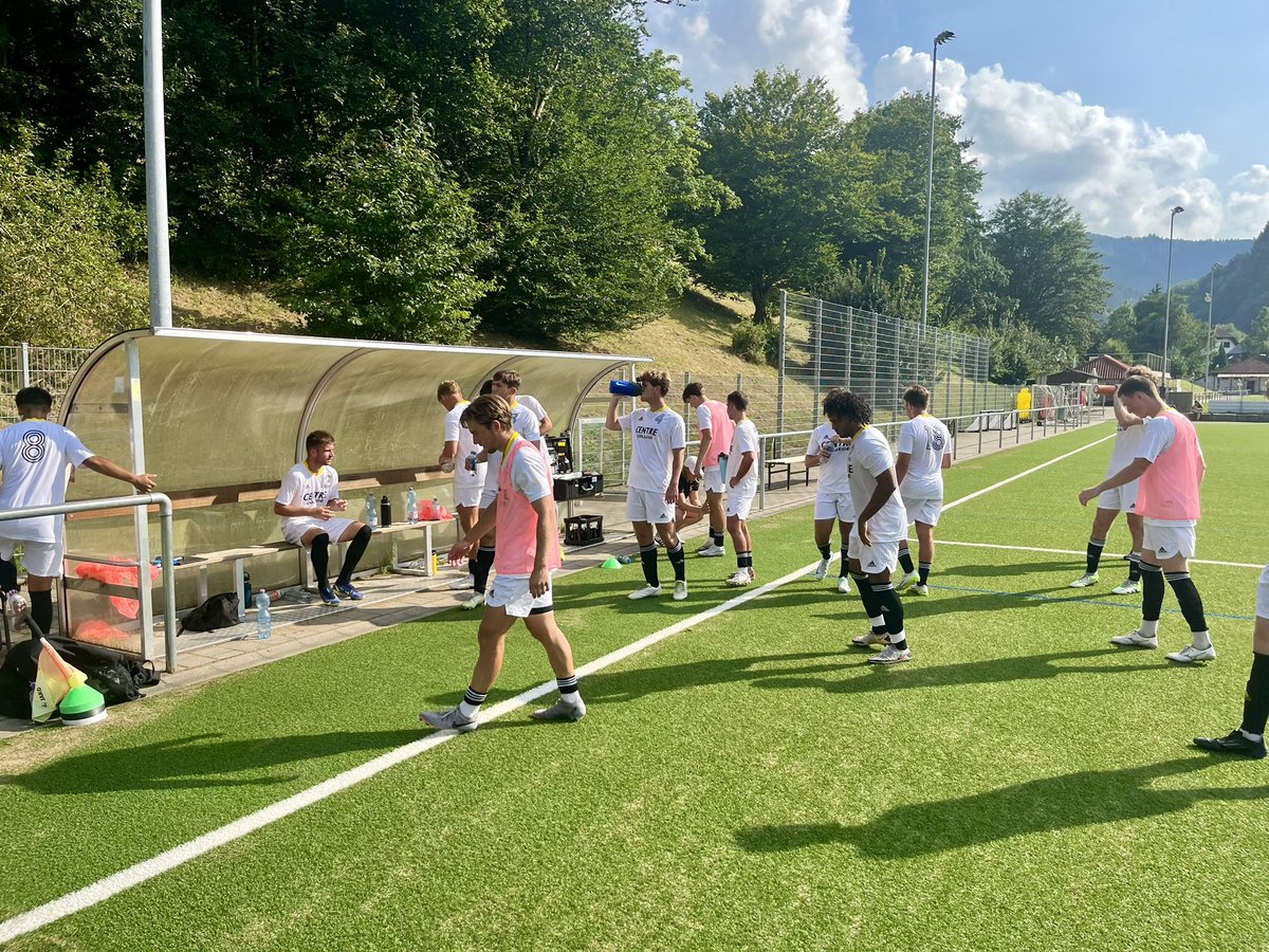 CentreSoccer's tweet photo. Tonight’s game is officially registered with the DFB. #CentreSoccer back on a good game. Davidson found Morgan to make it 1-0. SV Kappel responded with a nice goal. McAlister slots Davidson in to make it 2-1 at halftime. #GermanyTrainingCamp #BlackForest #NCAASoccer https://t.co/zFkpdg06zr