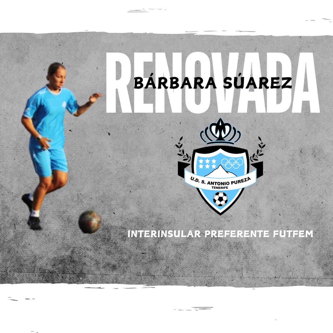 📢: RENOVACIÓN 📝‼️
Nuestro filial comienza su tercera temporada con mucha ilusión y con ello anunciamos las renovaciones de nuestras chicas👏
La primera es Barbi, potentísima extremo que continúa un año más a nuestro lado ⚡🔝
¡Gracias por seguir confiando en nosotros🫂!