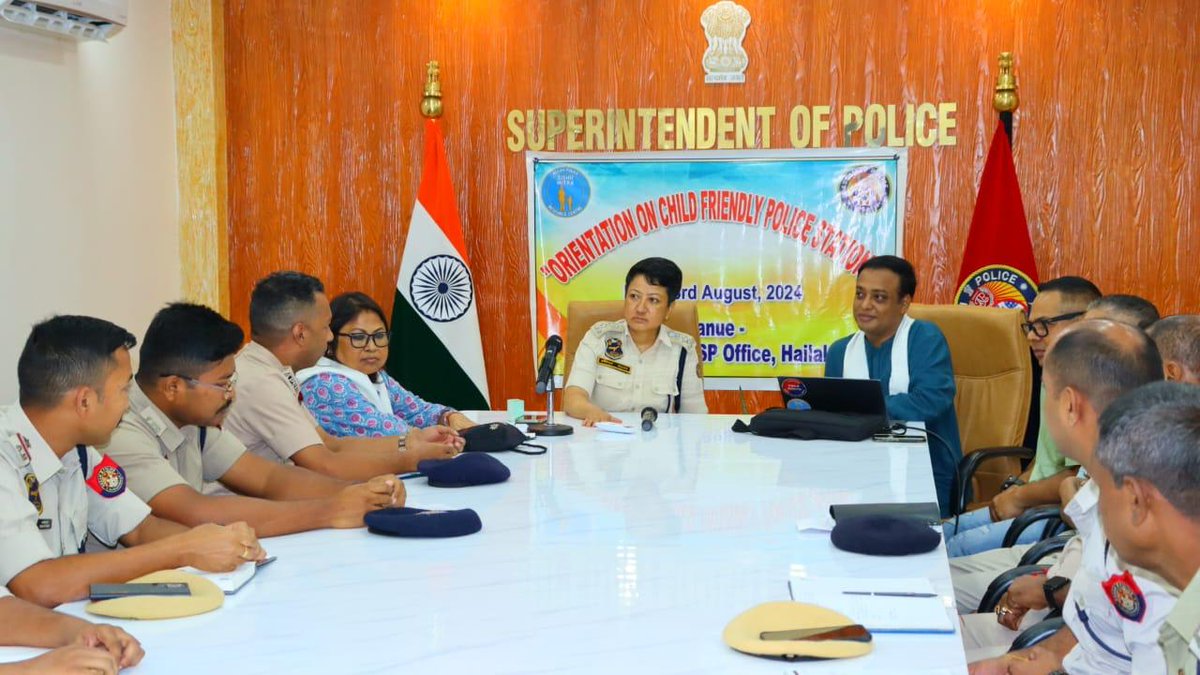 assampolice's tweet photo. A special orientation on "Child-friendly Policing" was conducted by #AssamPoliceSishuMitra Resource Centre for all Police Officers of @HailakandiPolic. 

Together, we strive to create a safer and more supportive environment for our children. https://t.co/jMnYt7MPkM