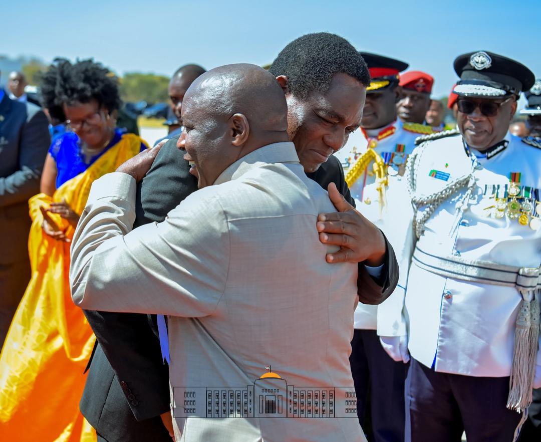 GeneralNeva's tweet photo. Dear brother President @HHichilema,
after these 3 days of State visit to Zambia, I would like to express my sincere gratitude for your outstanding hospitality extended to my delegation and myself, which has been conducive to fruitful and benefic exchanges to our brotherly people. https://t.co/gjwe9JgB2f