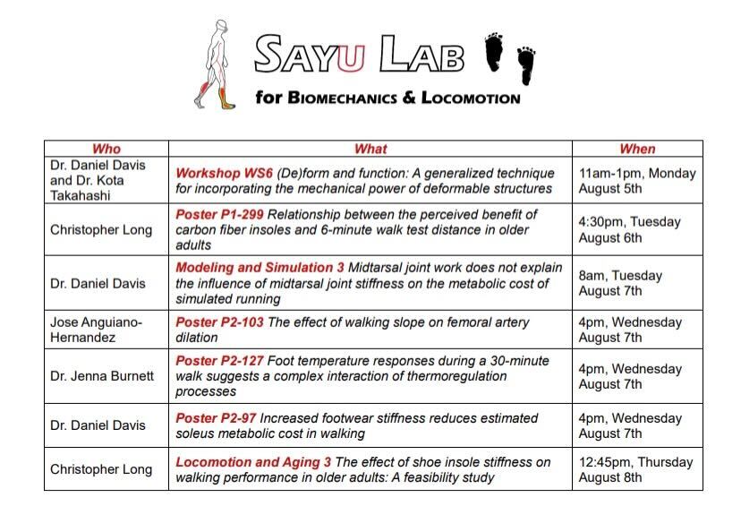 Kota Takahashi (@kotaztakahashi) on Twitter photo looking forward to <a href="/AmSocBiomech/">American Society of Biomechanics</a> 2024 and thanks to all the organizers! Sayu Lab members, <a href="/DDavis_Biomech/">Danny Davis, PhD</a> <a href="/jburnet92/">Jenna Burnett</a> <a href="/clong_biomech/">Christopher Long</a> <a href="/JoseAngHernan/">Jose Anguiano-Hernandez</a> will present on feet, footwear, aging, temperature regulation, and even vascular physiology! We welcome your feedback! See you soon looking forward to <a href="/AmSocBiomech/">American Society of Biomechanics</a> 2024 and thanks to all the organizers! Sayu Lab members, <a href="/DDavis_Biomech/">Danny Davis, PhD</a> <a href="/jburnet92/">Jenna Burnett</a> <a href="/clong_biomech/">Christopher Long</a> <a href="/JoseAngHernan/">Jose Anguiano-Hernandez</a> will present on feet, footwear, aging, temperature regulation, and even vascular physiology! We welcome your feedback! See you soon