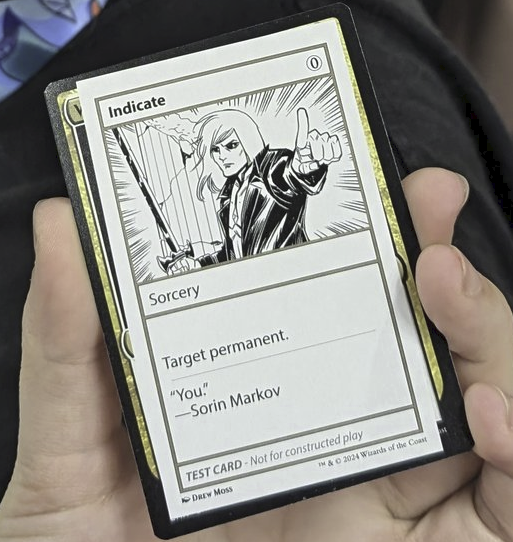 Indicate is a Playtest card in #MTG Mystery Booster 2!