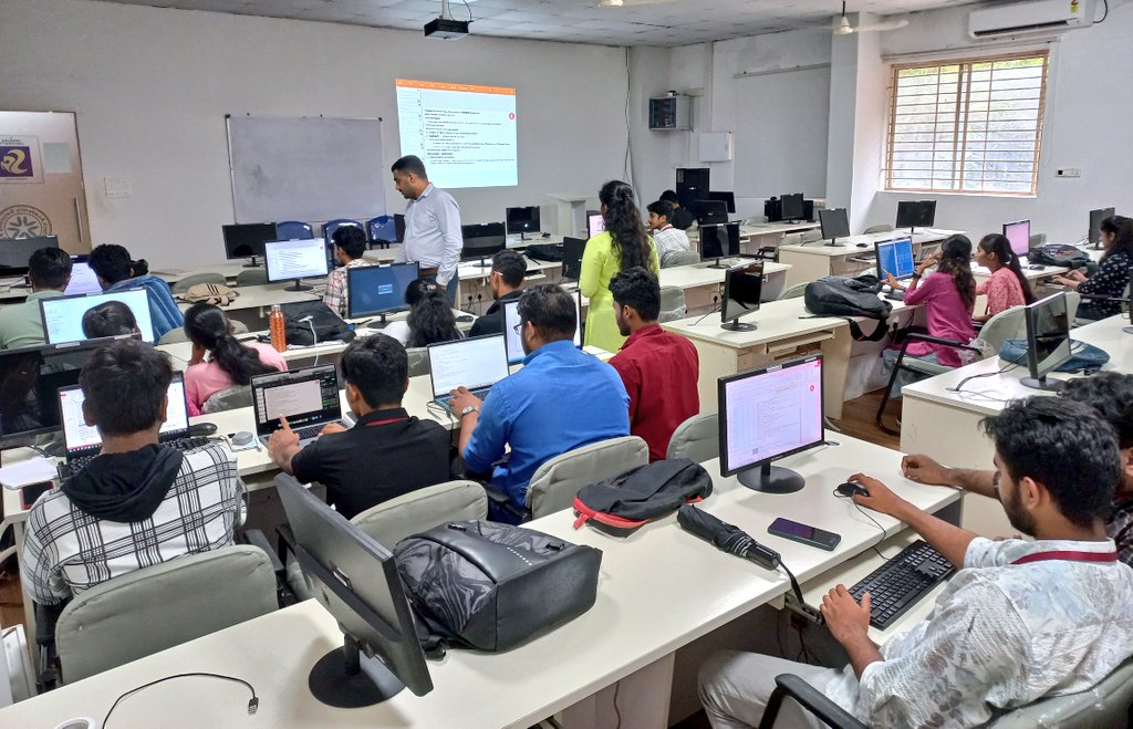 SUIET_Mukka's tweet image. Introduction to natural language processing using NLP Libraries NLTK &amp;amp; Spacy to AIML Students. 
Dr. Krishna Prasad K (Professor &amp;amp; Head, Dept of #CSCF &amp;amp; #AIML) &amp;amp; Faculty Members were present in the workshop.
#ArtificialIntelligence #MachineLearning #KakunjeSoftware #SUIETMukka
3/3