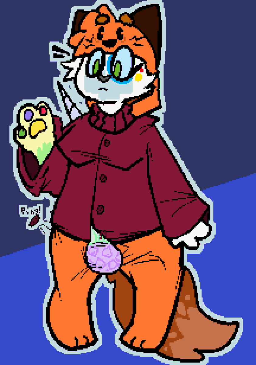 Pawmper's tweet image. Diaperfur stuff
Tal probably should&apos;ve sized this neat Kigu to accommodate diapers