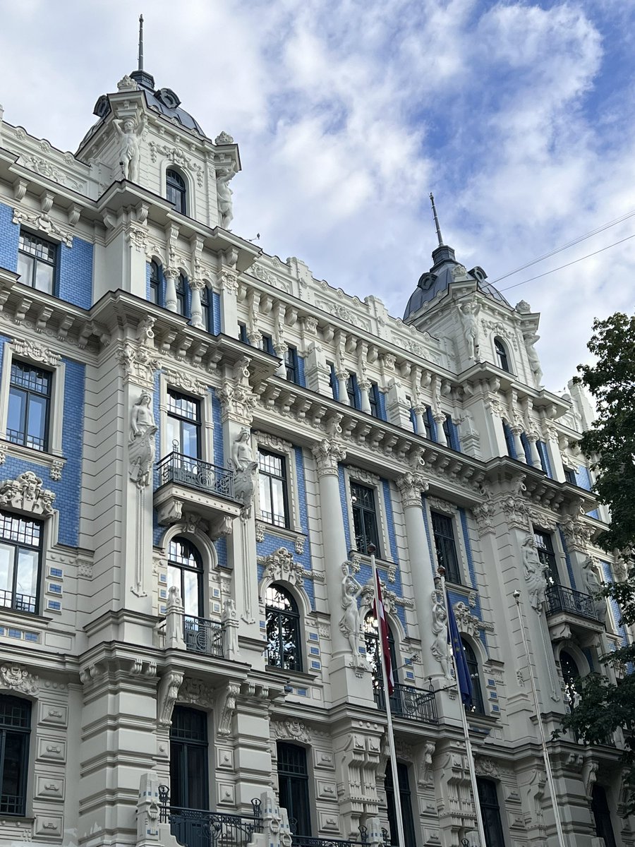 golub's tweet photo. Riga is the most stunning city, architecturally, I’ve ever seen. Paris is not that impressive. https://t.co/yk11MMTe86