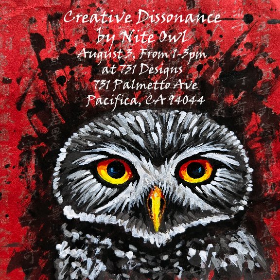 NaitoOru's tweet image. come thru, see some art, bear witness to the owl
