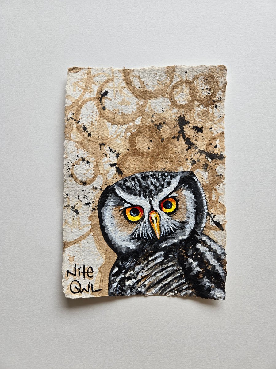 NaitoOru's tweet image. come thru, see some art, bear witness to the owl