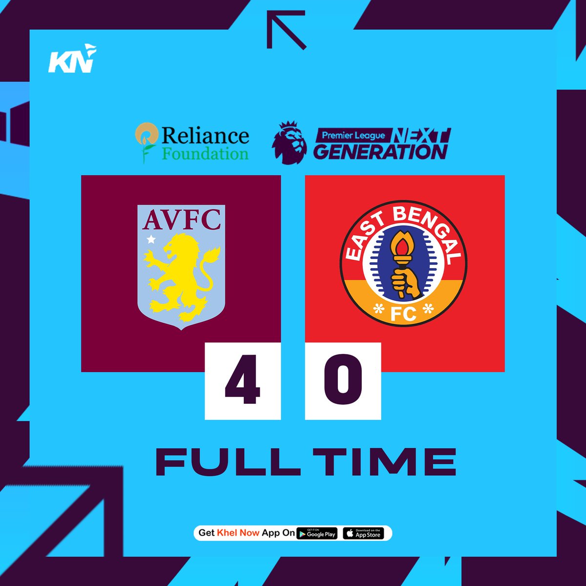 KhelNow's tweet image. Aston Villa grab victory against East Bengal in PL Next Generation Cup 2024 👀

#IndianFootball #EastBengalFC #PLNextGen