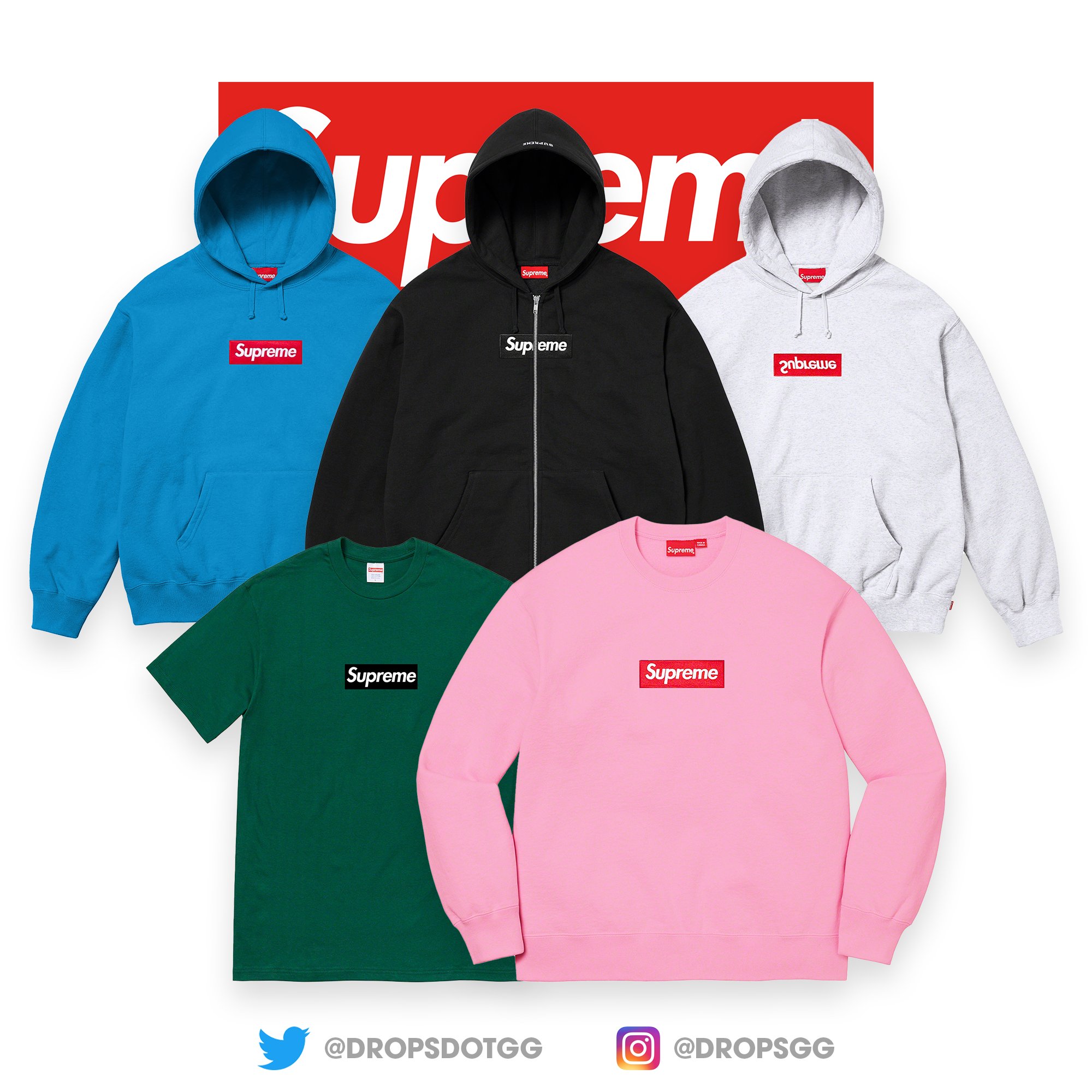 Supreme box logo hoodie drop 2019 deals