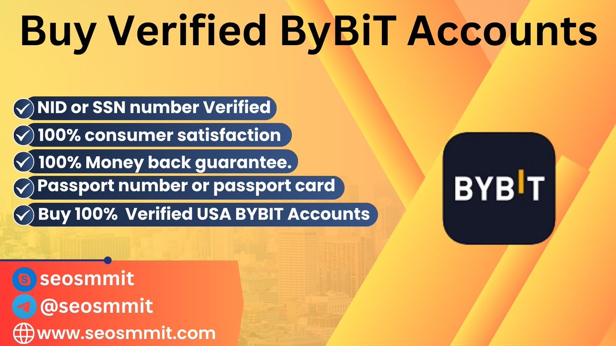 Buy Verified ByBiT Accounts

seosmmit.com/product/buy-ve…

If You Need So, Contact US 

Skype: seosmmit
Telegram: @seosmmit
​Whatsapp: +1(862) 272-7541
Gmail:smmseoit@gmail.com

#buyverifiedbybitaccounts
#bybitaccounts
#verifiedbybit
#ajavoj
#TaapseePannu
#Paris2024
#Betze