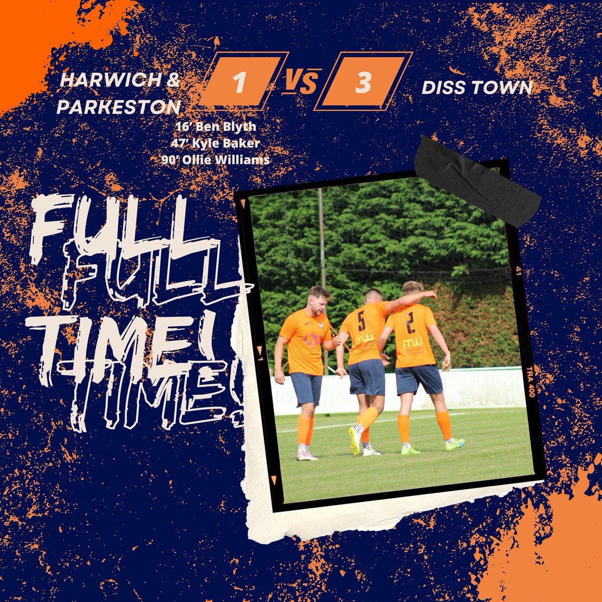 FT <a href="/HPFC0/">Harwich & Parkeston</a> 1-3 <a href="/DissTownFC/">Diss Town FC</a> 

3 played 3 wins and what a performance from The Tangies.