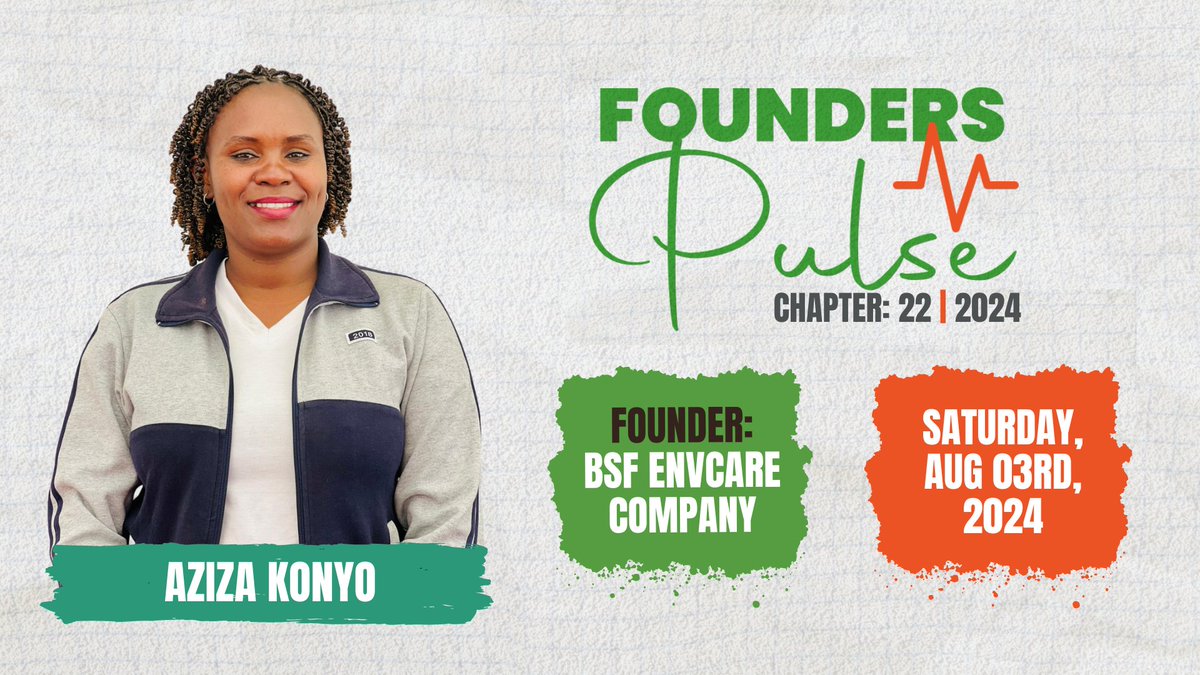 Founders Pulse Chapter 22: Aziza Konyo, Founder of BSF Envcare Company. 📜

Discover the mission driving BSF's innovation and its remarkable impact, helping individuals, startups, and organizations with organic waste management

Read on Medium: medium.com/@founderstanza…