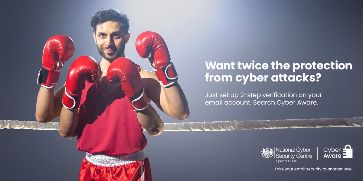 How can you guard your online accounts like a #Paris2024 Olympic boxer? Use 2-step verification for a knockout solution that doubles your defence against cyber threats🥊
Learn more ⬇️
ncsc.gov.uk/cyberaware/home