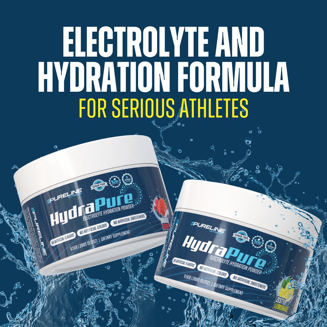 ThePureLine's tweet photo. Introducing HydraPure! 🌊 

If you sweat, move, work outside, or need an energy boost during workouts, HydraPure is your new best friend ⚡️ Electrolytes are key for keeping you hydrated and avoiding dehydration no matter what kind of activity is keeping you moving 🥵 https://t.co/5EZN3MaA9H