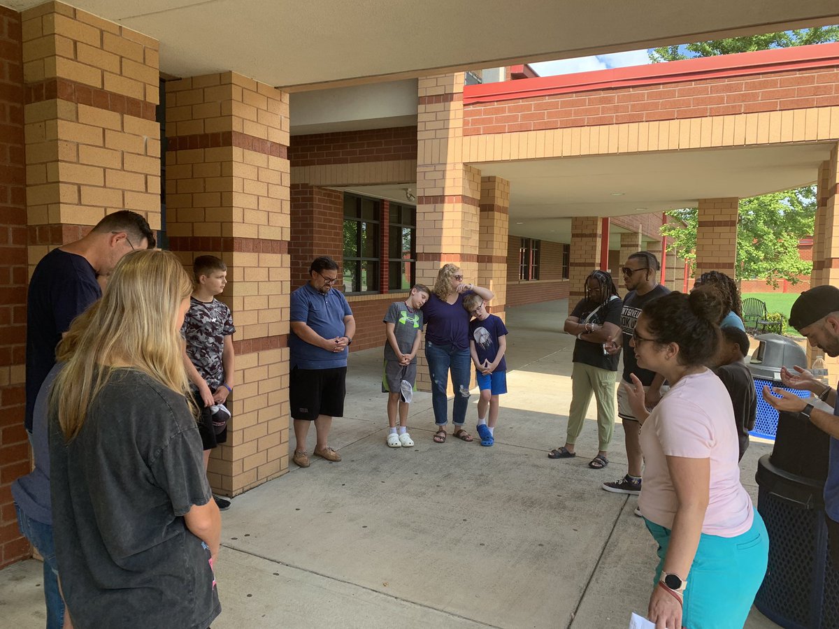 Thank you to First Priority and school board member, Frances Rosales, for organizing a time today to pray over our school. It’s going to be a great year at BMS! #WeAreBlackman