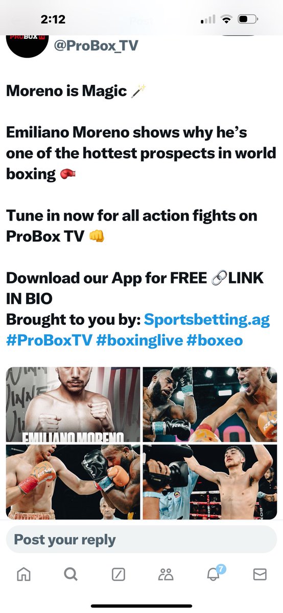 Emiliano Moreno now 10-0