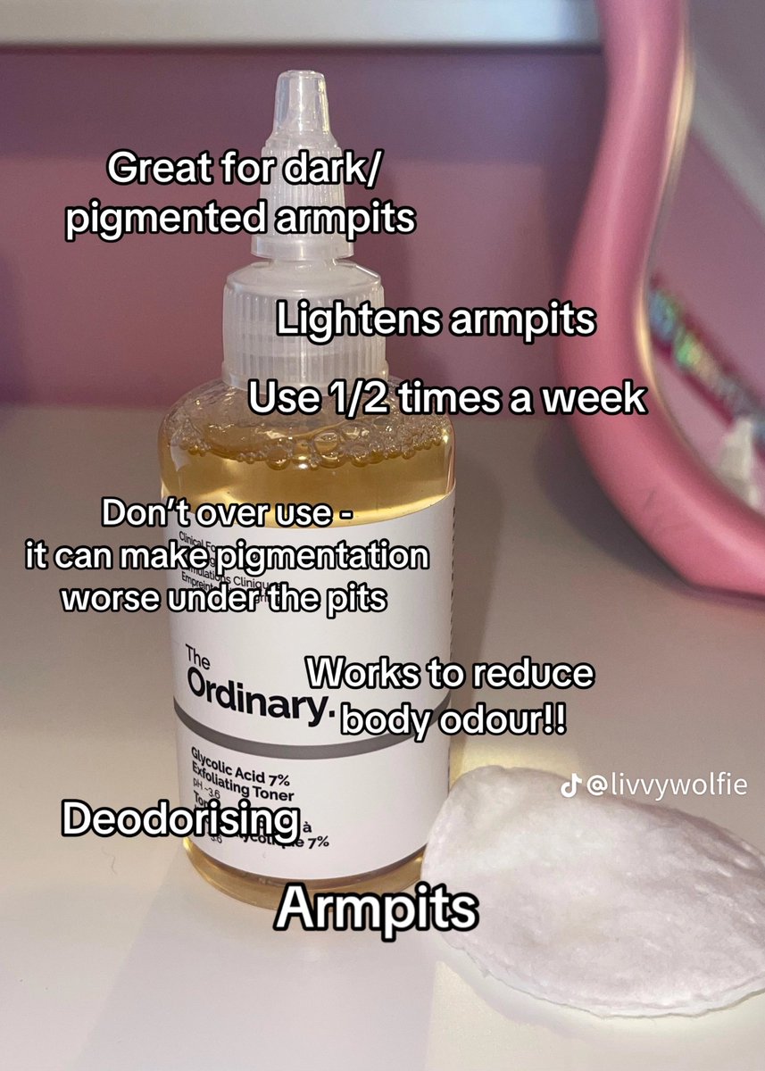 Reformedsl's tweet photo. The Ordinary Glycolic Acid 7% toning solution 
it can be use as the following below: 

Face exfoliator 
scalp treatment 
Ingrown hair prevention 
back acne treatment 
deodorant alternative 
heel exfoliator https://t.co/sPcYBZZovM